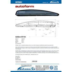 KATTOKOTELO 430L QG DUAL FLAT MATTAMUSTA