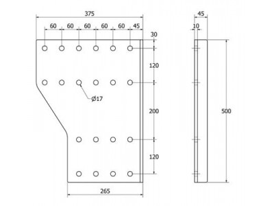 SIVULEVYPARI DM K500XL26 B190 (2KPL)