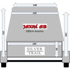 Kuomukärry SILVER TRAIL 350X - 350x150cm